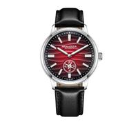 SEA-GULL Men’s Mechanical Watches,Natural Series,Automatic Wristwatch, Polaris Sub Dial，Seagull ST17, Luminous, 6180 (Red Lether&Steel)