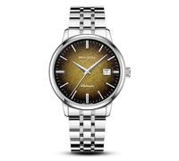 SEA-GULL Men's Automatic Mechanical Watch,ST2130 Movement,Stainless Steel Waterproof Business Dress Calendar Wrist Watches,6191 (Gradient Yellow)