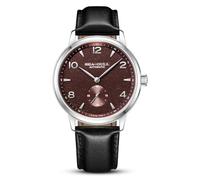 SEA-GULL Men's Automatic Mechanical Watch with Seconds Sub-dial, Business Leather Strap Analogue Display Wristwatch,40mm,6184 (Burgundy)