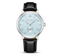 SEA-GULL Men's Automatic Mechanical Watch with Seconds Sub-dial, Business Leather Strap Analogue Display Wristwatch,40mm,6184 (Azure)