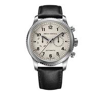 SEA-GULL Men's Automatic Watch, 1963 Pilot Series, White Dial, Sapphire Crystal, 50M Water Resistant