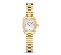 SEA-GULL Women's Quartz Watch, Analog Classic Elegant Wristwatch with Diamond-Embellished Bezel & Stainless Steel Strap, Premium Fashion Business Watch E1081L (Creamy White)