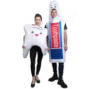 SEA HARE Adult Fun Teeth and Toothpaste Couple Cosplay Set