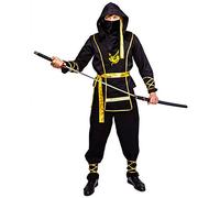 SEA HARE Adult Men's Black Ninja Costume (One Size)