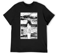 Sea Horror Manga Junji Ito Men's T Shirt Unisex Tee Clothing Black XL