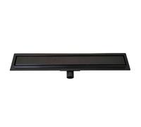 Sea-Horse 80Cm Black Stainless Steel Bathroom Floor Linear Shower Drain Channel