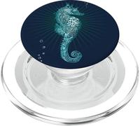 Sea Horse Mandala Yoga Meditation Ohm Sea PopSockets PopGrip for MagSafe