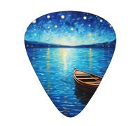 Sea in Starlight Printed pick set - 12 pieces, thin, medium and thick guitar picks, suitable for guitar, bass, electric guitar and ukulele