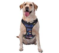 Sea Inhabitans and Herb Pattern Dog Harness - Lightweight,Soft,Adjustable Small Harness and Leash Set, Suitable for Puppy Small and Medium-Sized Dog-Small