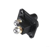 SEA J1283 Compliant Starter Connector for Heavy Machinery, Mining and Agriculture Use, Spark-Resistant Socket with Silver-Plated Terminals, Black Nylon(HT500AS)