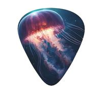 Sea Jellyfish Guitar Picks Gift Set - Smooth Durable Plectrums For Acoustic, Electric & Bass Guitar, Perfect Present For Guitar Lovers & Musicians