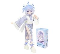 Sea Jewels BJD Blind Doll Series, Height Approx. 7.9 inches (20 cm), PVC & ABS Material, 1/8 BJD Special Body, Girl Gift, Articulated Figure, Painted, Presentation Hand Model Decoration (Blue)