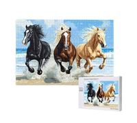 Sea Jigsaw Puzzles for Adults 500, Horse Puzzles for Adults Wooden, Funny/Difficult/Impossible/Challenging Decompression Games, As a Birthday and Holiday Decor Gifts for Women and Men M-556