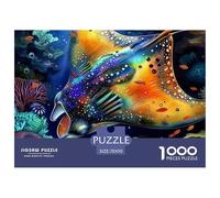 Sea Jigsaw Puzzles Puzzles for Adults Kids. 1000 Piece The Sea Whimsical Challenge Toy Educational Game Home Decoration for Adults& Kids Age 14 Years Up 70x50cm/1000pcs
