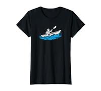 Sea Kayak Touring Kayaking Value Graphic T-Shirt, Women, Black, XL