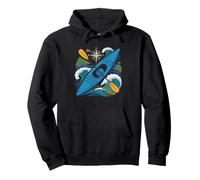 Sea Kayaker Nautical Chart Navigation Ocean Expedition Pullover Hoodie