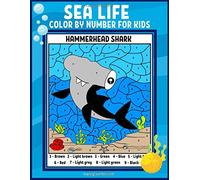 Sea Life Color By Number For Kids