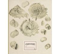 Sea Life Composition Notebook: Vintage beautiful shells Illustration: College Ruled 100 Pages - 7.5" x 9.25": seashells (shells series blue cliff)