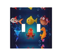 Sea Life Durable and Stylish Wall Plate – Full-Surface Print, Pc Material, Heat & Fade Resistant, Easy to Install