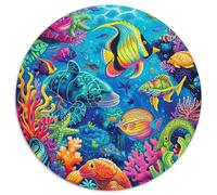 Sea Life Sea Animals 1000 Piece Jigsaw Puzzle for Women, Men Ocean World Colourful Jigsaws Challenge Games Creativity & Gift Giving 1000pcs (67.5x67.5cm)
