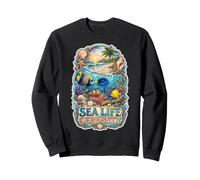 Sea Life Serenity Tropical Fish Reef Ocean Lovers Sweatshirt