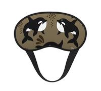 Sea Life Whale Funny Big Fish Animal, Full Eye Covers Light Blocking Eye Masks Blackout Sleep Eye Muffs