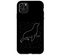 Sea Lion Constellation Seal Animal Line Art Geometric Case for iPhone 11 Pro Max