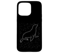 Sea Lion Constellation Seal Animal Line Art Geometric Case for iPhone 15 Pro Max