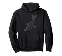 Sea Lion Constellation Seal Animal Line Art Geometric Pullover Hoodie