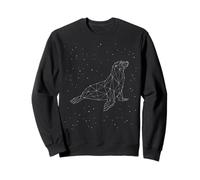 Sea Lion Constellation Seal Animal Line Art Geometric Sweatshirt