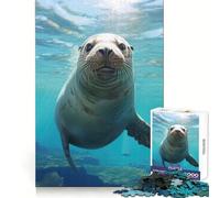 Sea Lion Friend Jigsaw Puzzle 1000 Piece for Adults Smart Reason Toy Home Pastime Smooth Edge Art Collectible (38x26cm)