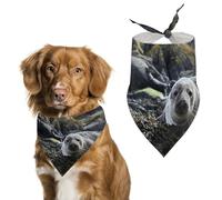 Sea Lion on The Rocks Cute Dog Bandana Triangle Adjustable Washable