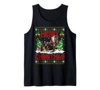 Sea Lion Ugly Xmas Sweater Funny Animal Lights Christmas Tank Top