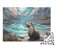 Sea LionJigsaw Puzzle Puzzles for Adults Sea Lion Collectors Mind Relaxation Office Break Gift Idea 1000 Pieces 38x26cm/1000pcs