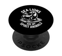Sea Lions Spirit Animals Funny Sea Lion PopSockets Adhesive PopGrip