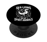 Sea Lions Spirit Animals Funny Sea Lion PopSockets Adhesive PopGrip