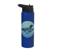 Sea Loon, Waterfowl, Aquatic, Tranquil Wildlife Stainless Steel Insulated Water Bottle