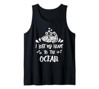 Sea Lover Scuba Quote Lost My Heart Funny Diving Art Tank Top