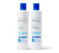 Sea Magik - Salicylic Acid Shampoo and Refreshing Vegan Body Wash, with Hydrating Dead Sea Salt and Strengthening Seaweed, Soothes and Nourishes, Vegan, Cruelty Free (2 x 300ml)