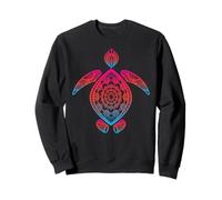 Sea Maori Turtle Vibrant Mandala Ocean Creatures Sweatshirt