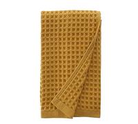 sea me at home Waffle Hand Towel - 100% Turkish Cotton, Quick-Dry, Soft and Absorbent Bathroom Towel (Mustard)