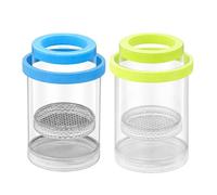 Sea Monkeys Small Fish Tank, Betta Fish Tank with Breeding Box, Plastic Fish Tank for Shrimp Tank Setup, Aquarium Hatchery Bucket in Blue and Green