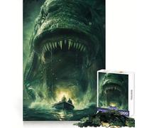 Sea Monsters Maw 1000 Piece Jigsaw Puzzles for Teenagers Jigsaw Think Game Calm Mind Quality Edge (50x75cm)