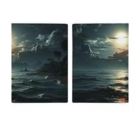 Sea Moon Passport Holder Passport Wallet PU Leather Passports Protective Cover Slim Travel Accessories