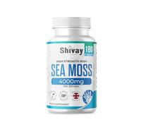 Sea Moss Extract 4000mg Per Serving | 180 Vegan Tablets - 3 Month Supply | High Strength Irish Sea Moss | Made in The UK by Shivay Herbals