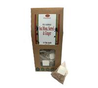 Sea Moss, Sorrel (Habiscus) and Ginger Tea in 15 x biodegradable tea bags for a stronger tasting brew.