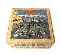Sea Moss & sulphur soap approx 120g | Handcrafted & Cold-pressed soap made with wildcrafted Sea moss and natural ingredients |100% Vegan & Animal friendly | EU Cosmetic Regulations compliant