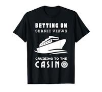 Sea-Nic Views Cruising to The Casino Roulette Nautical Pun T-Shirt