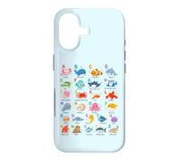 Sea Ocean Animals Learning Alphabet, Marine Biology Lover Case for iPhone 17