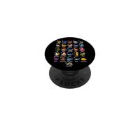 Sea Ocean Animals Learning Alphabet, Marine Biology Lover PopSockets Adhesive PopGrip
